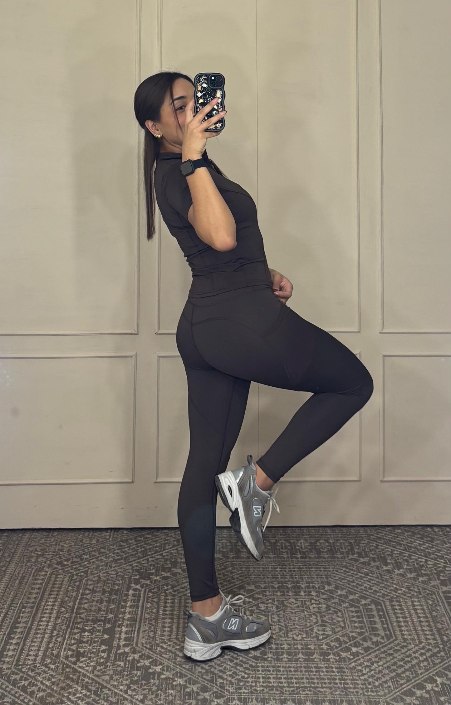 Legging con bolsa mesh
