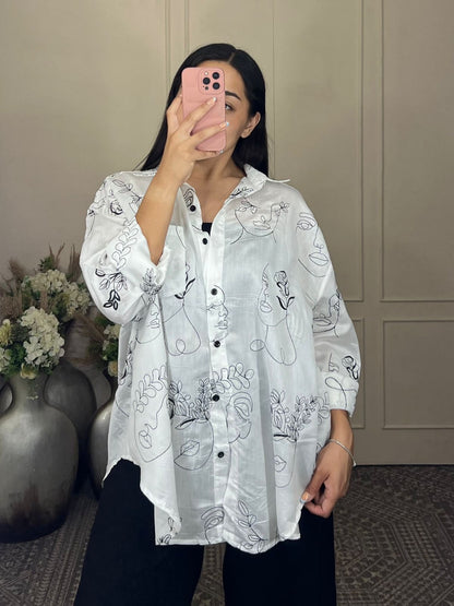 Blusa botones mona tejida
