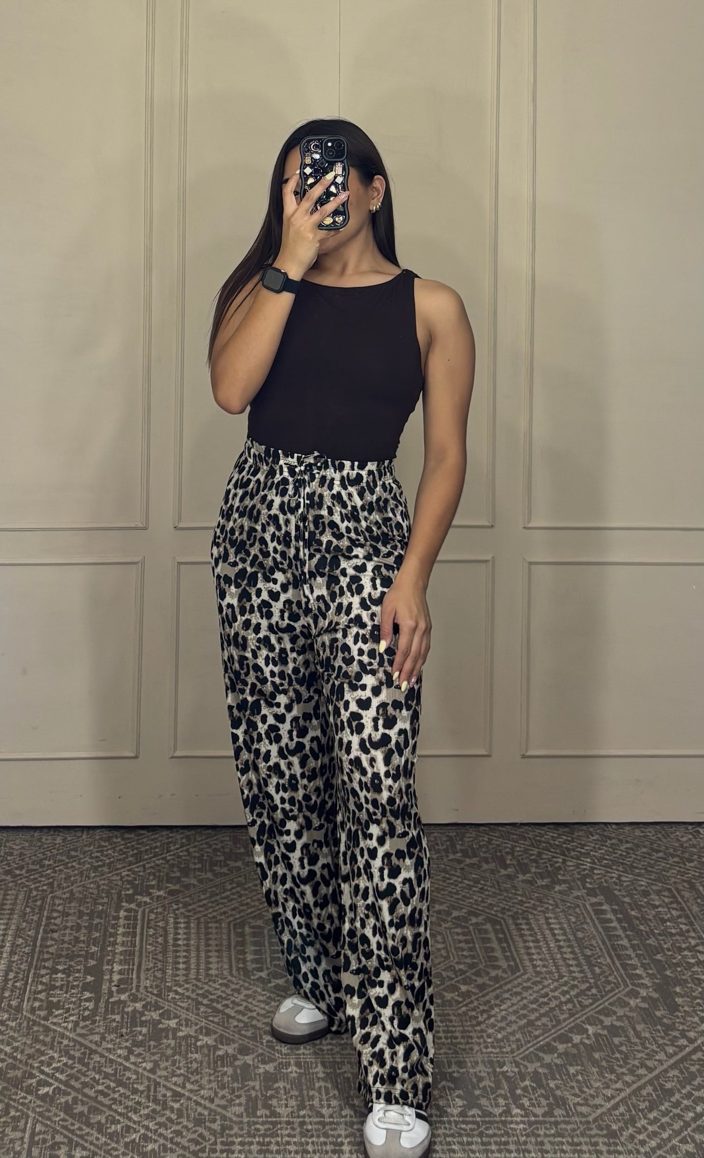 Pantalón animal print elástico