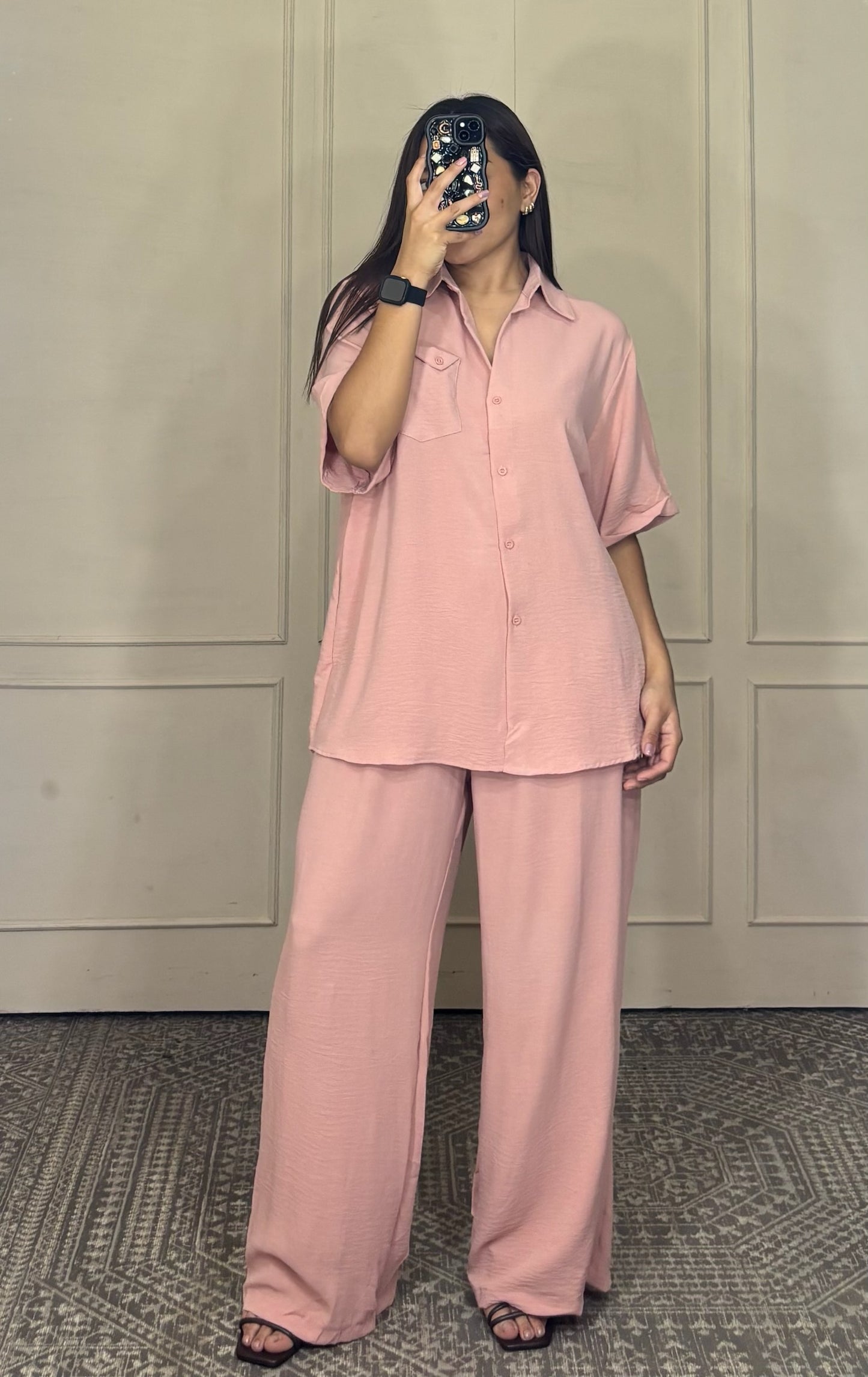 Conjunto de 2 piezas pantalón y camisa manga corta