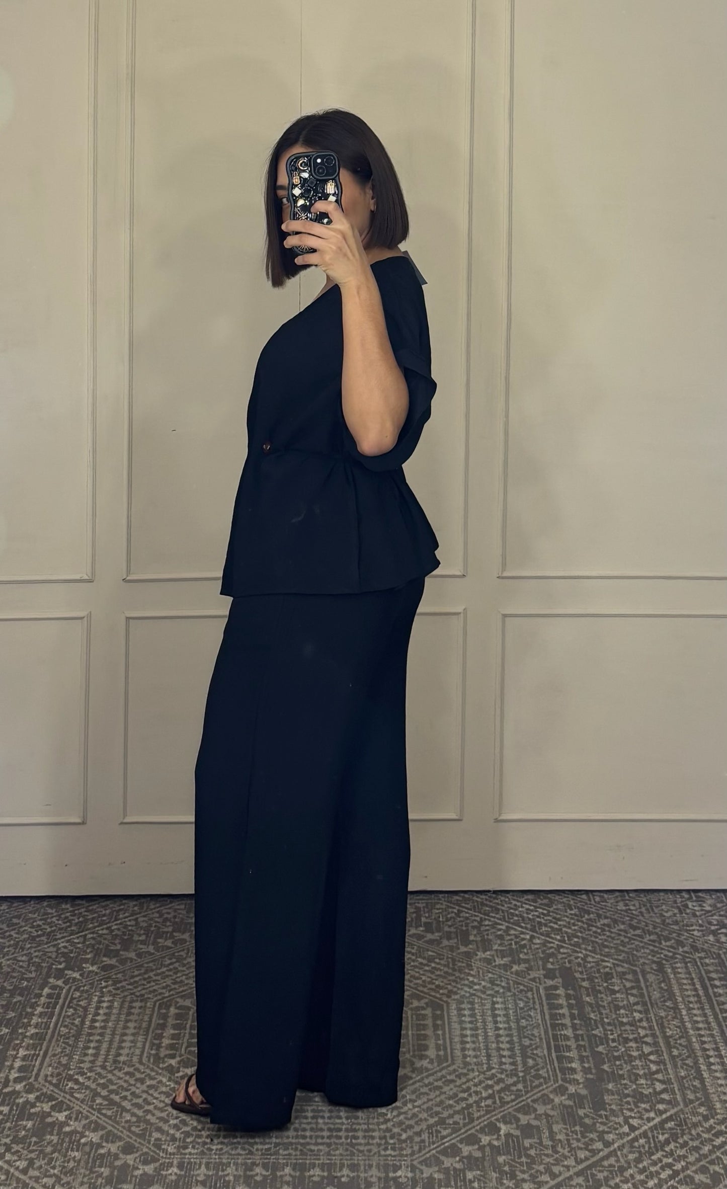 Conjunto piedra blusa y pantalon