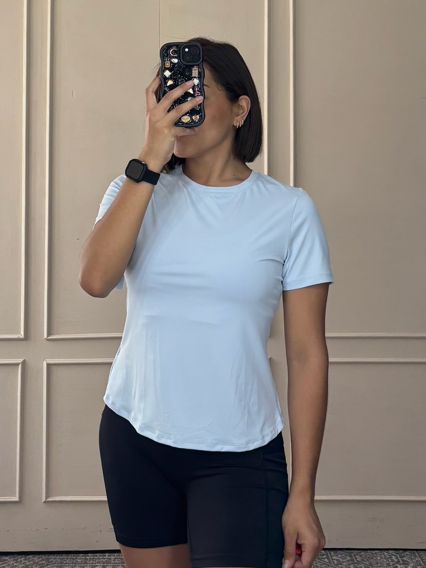 Blusa deportiva cruzada