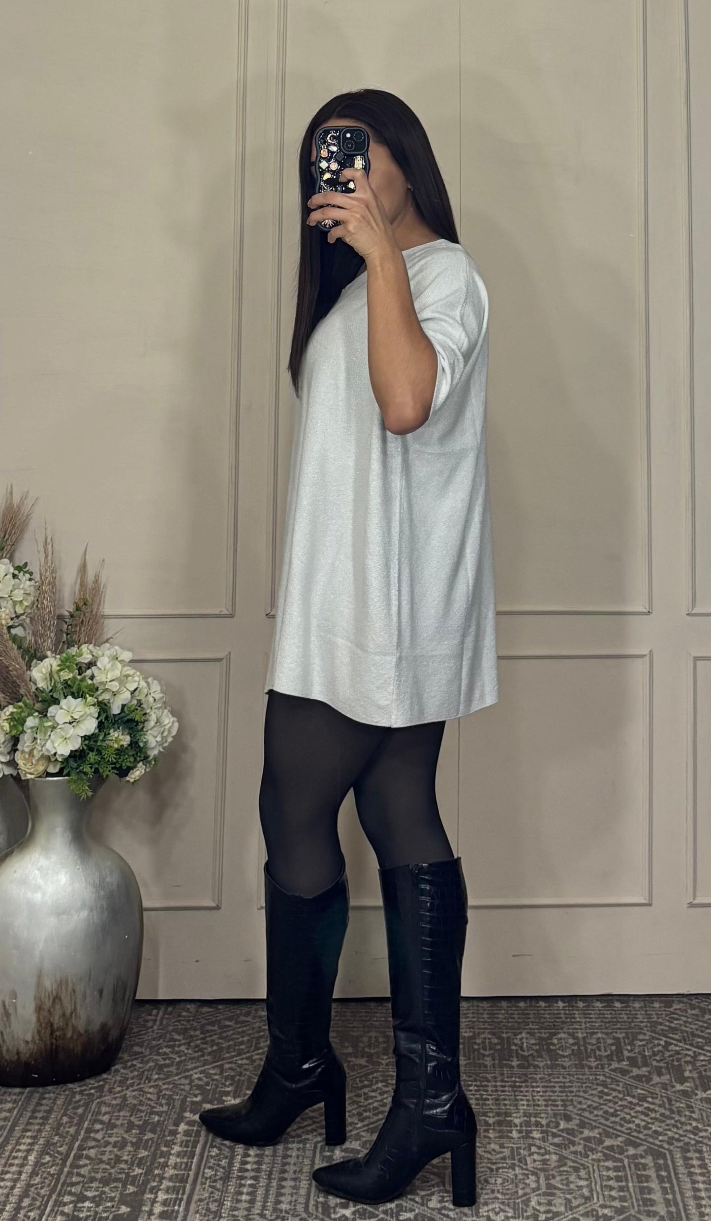 Blusa Brillos oversize