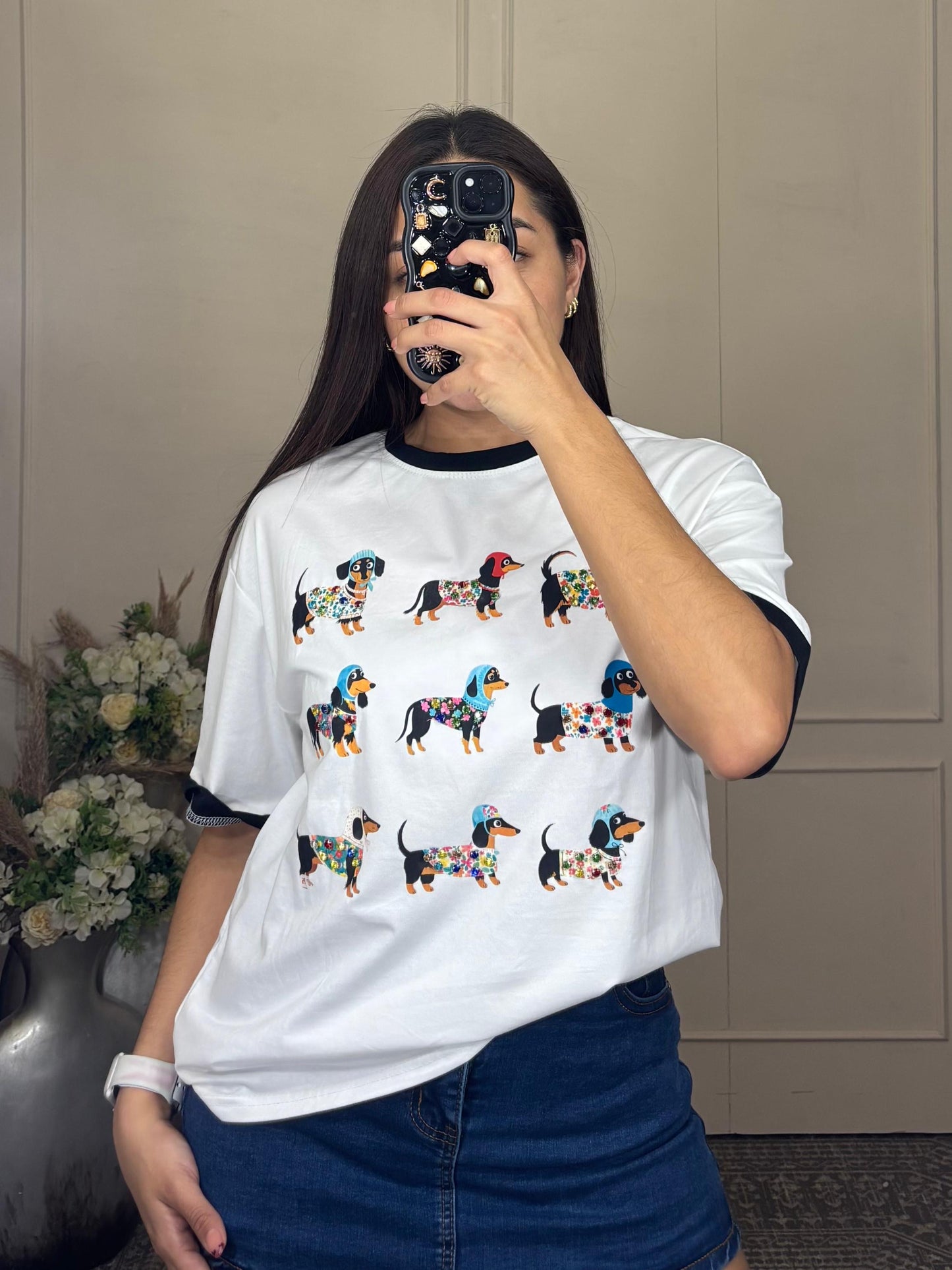 Playera perrito salchicha
