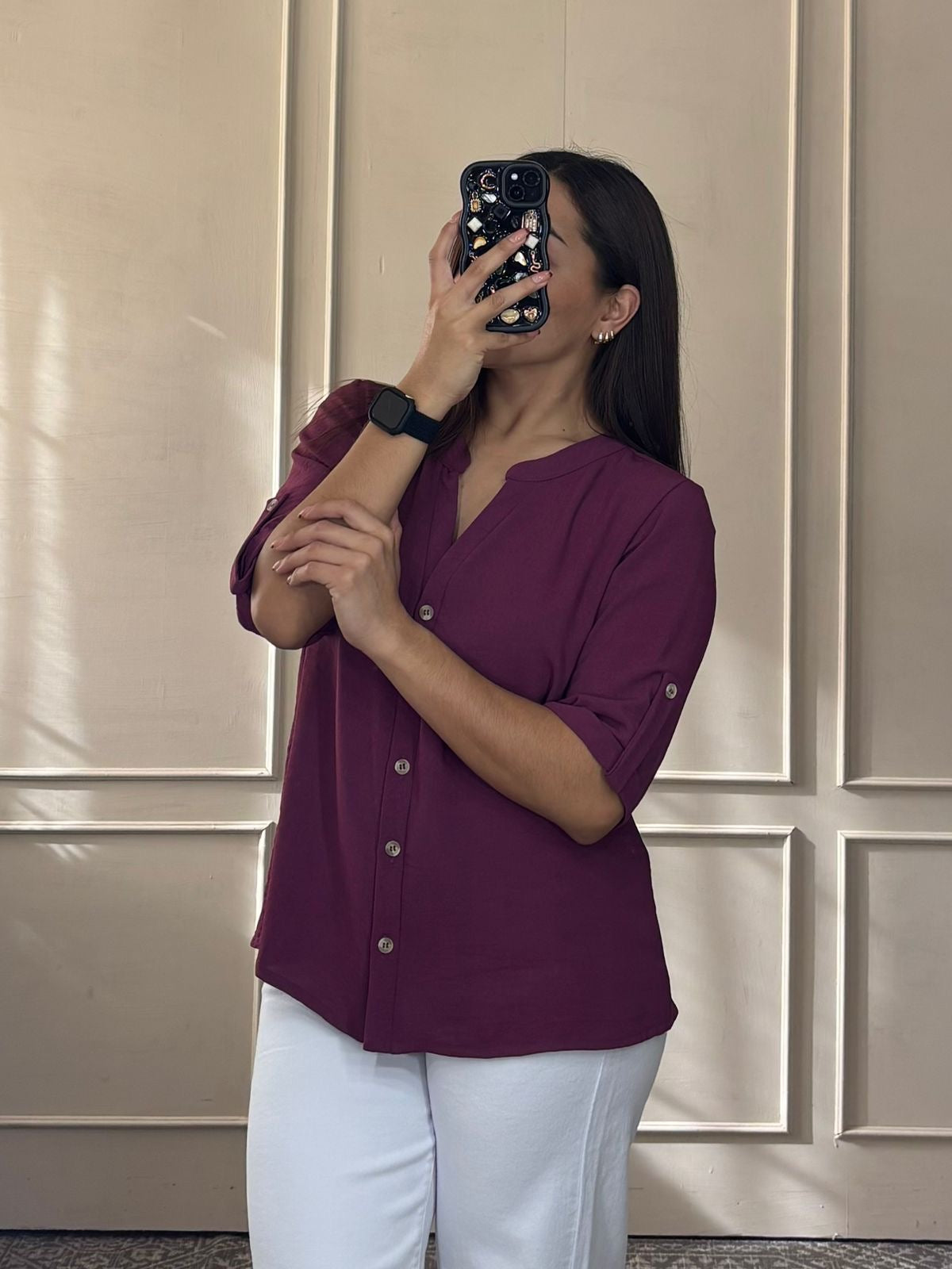 Blusa manga 3/4
