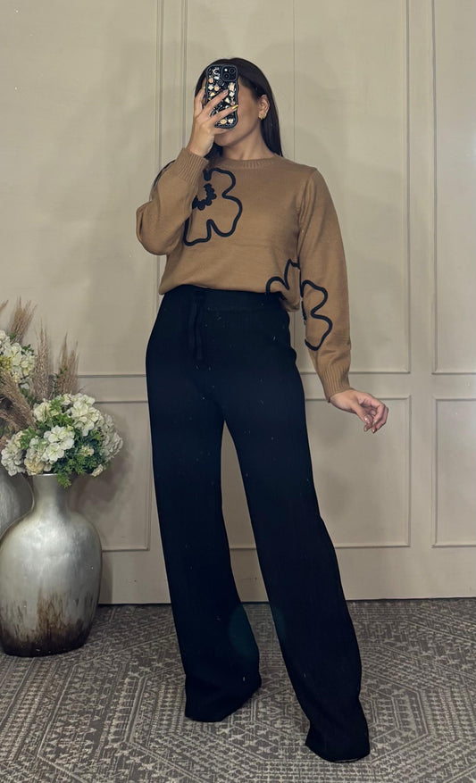 Pantalón punto rayas unítalla