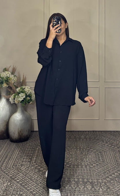 Conjunto manga larga con botones uni talla