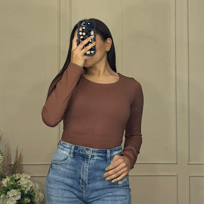 Blusa licra manga larga