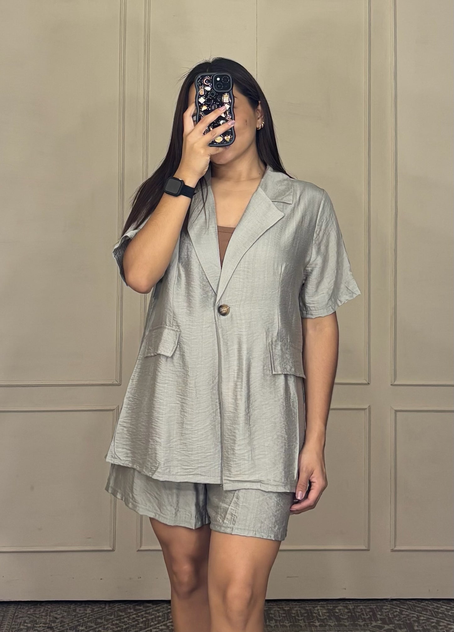 Conjuntos short y blusa vestir