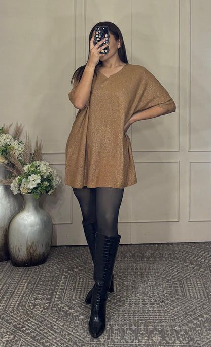 Blusa Brillos oversize