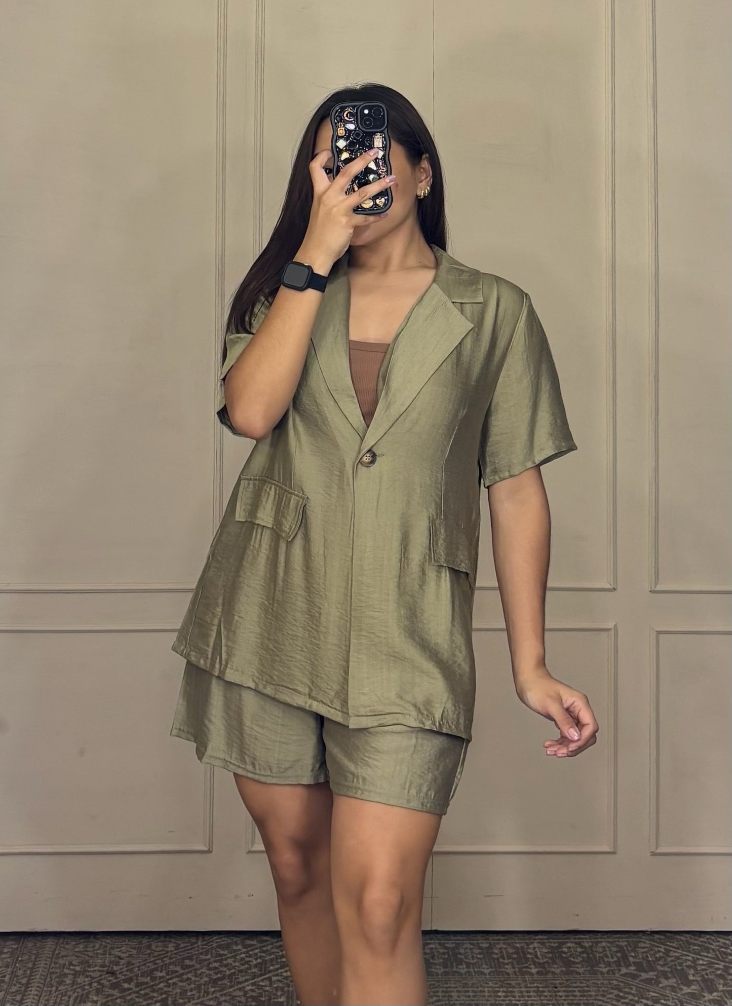 Conjuntos short y blusa vestir