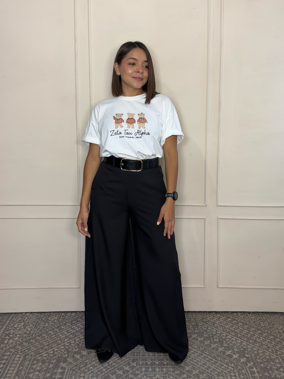 Pantalon Laura · Vestir con cinto