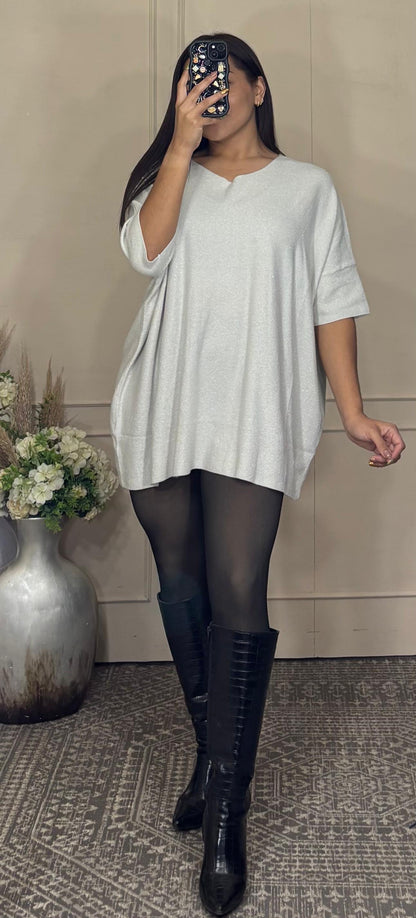 Blusa Brillos oversize