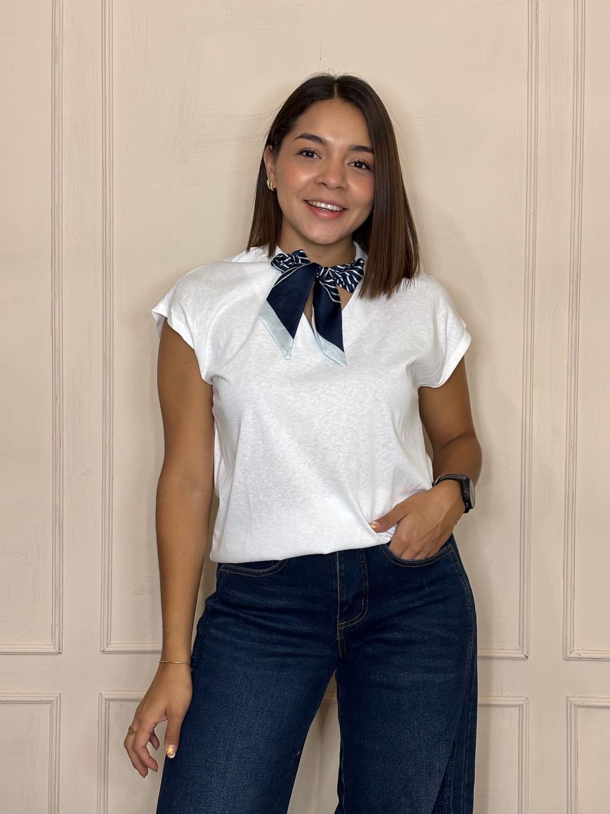 Blusa Irene · Basica con Liston