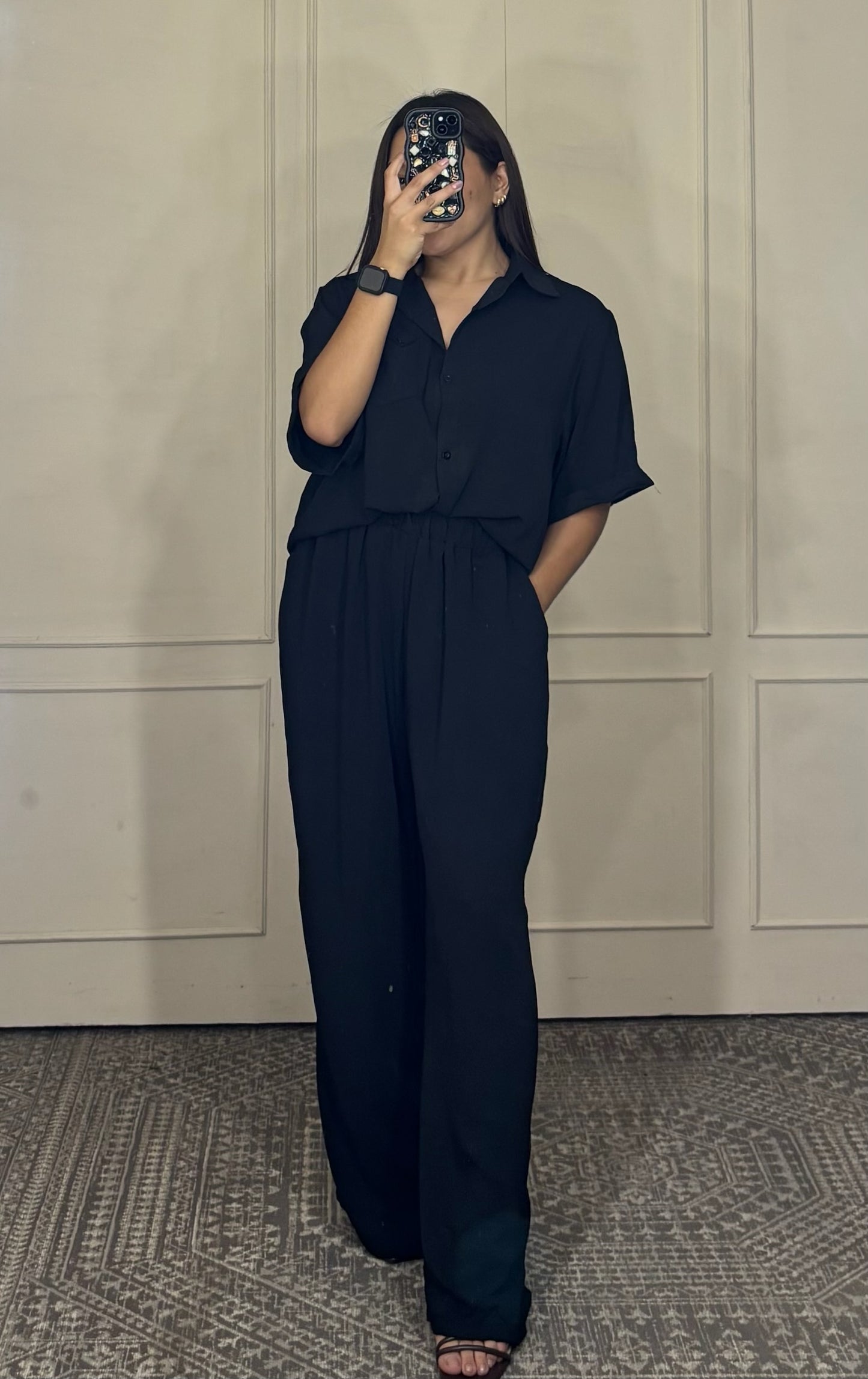 Conjunto de 2 piezas pantalón y camisa manga corta