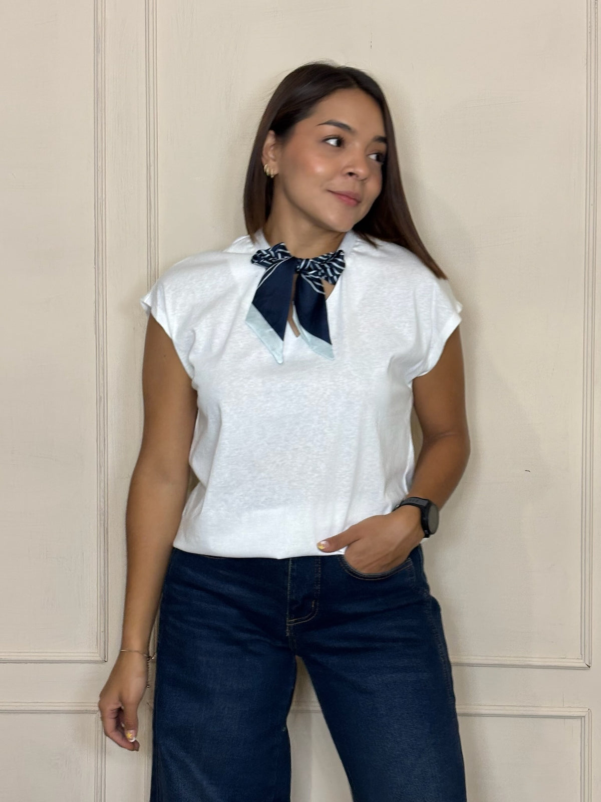 Blusa Irene · Basica con Liston
