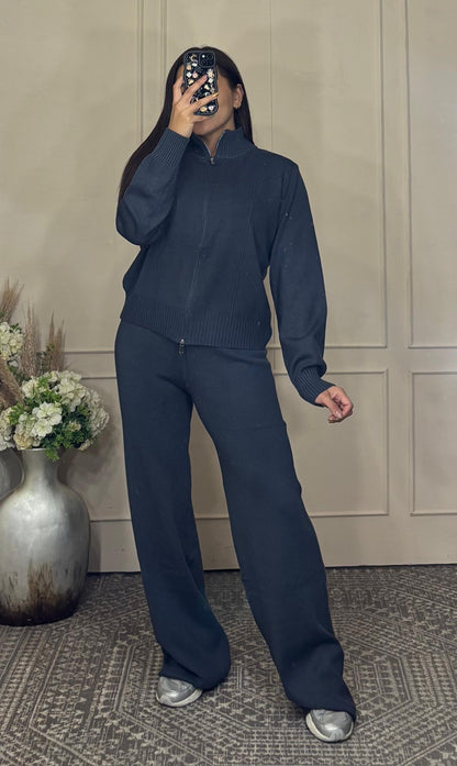 Conjunto 2 piezas sueter zíper y pantalón