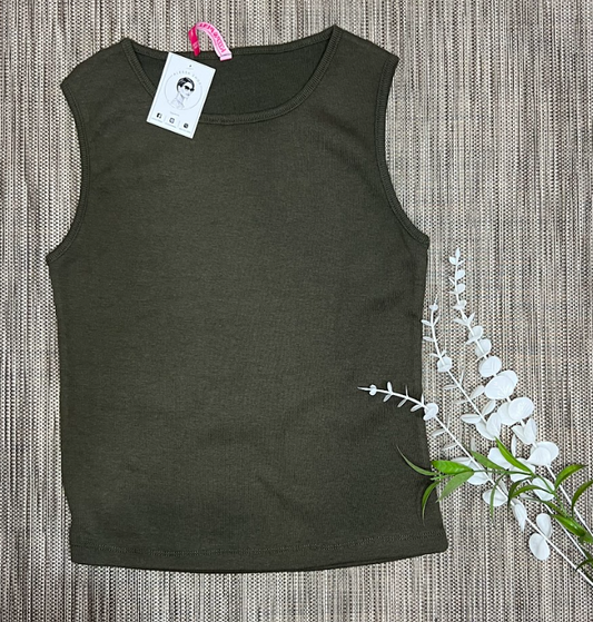 Blusa basica sin mangas