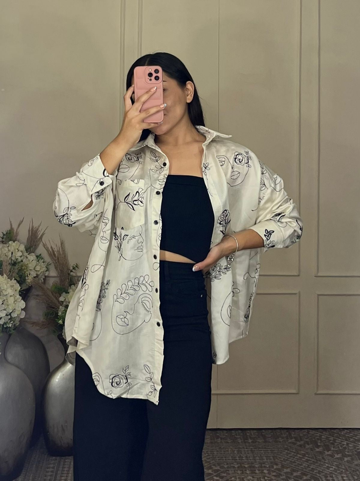Blusa botones mona tejida