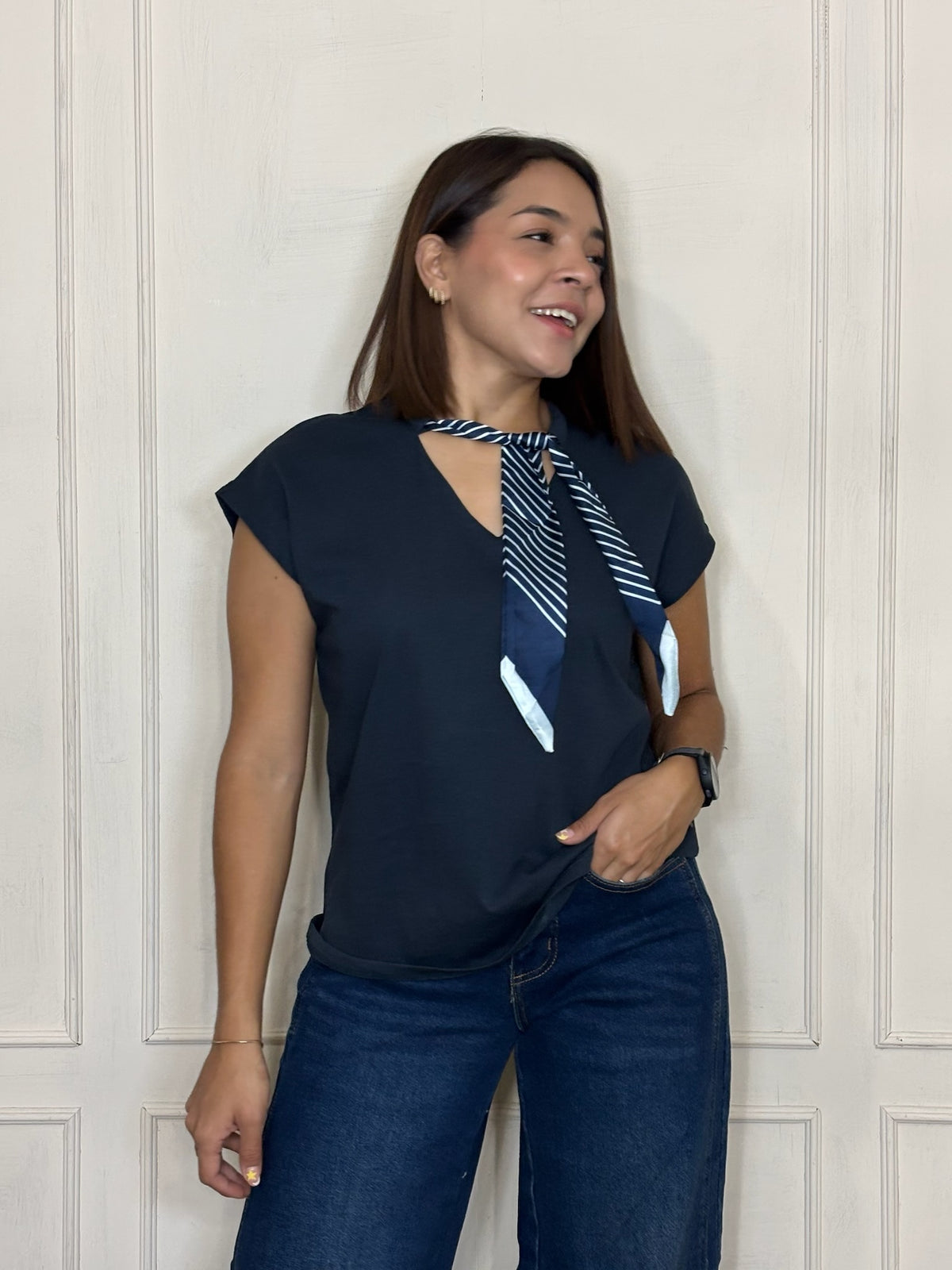 Blusa Irene · Basica con Liston