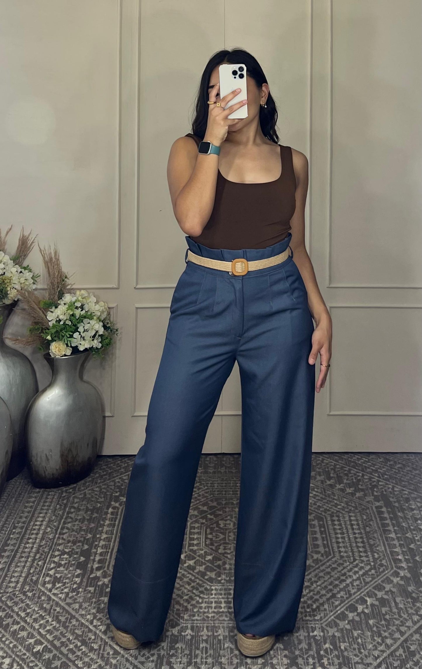 Pantalón pinzas cintura