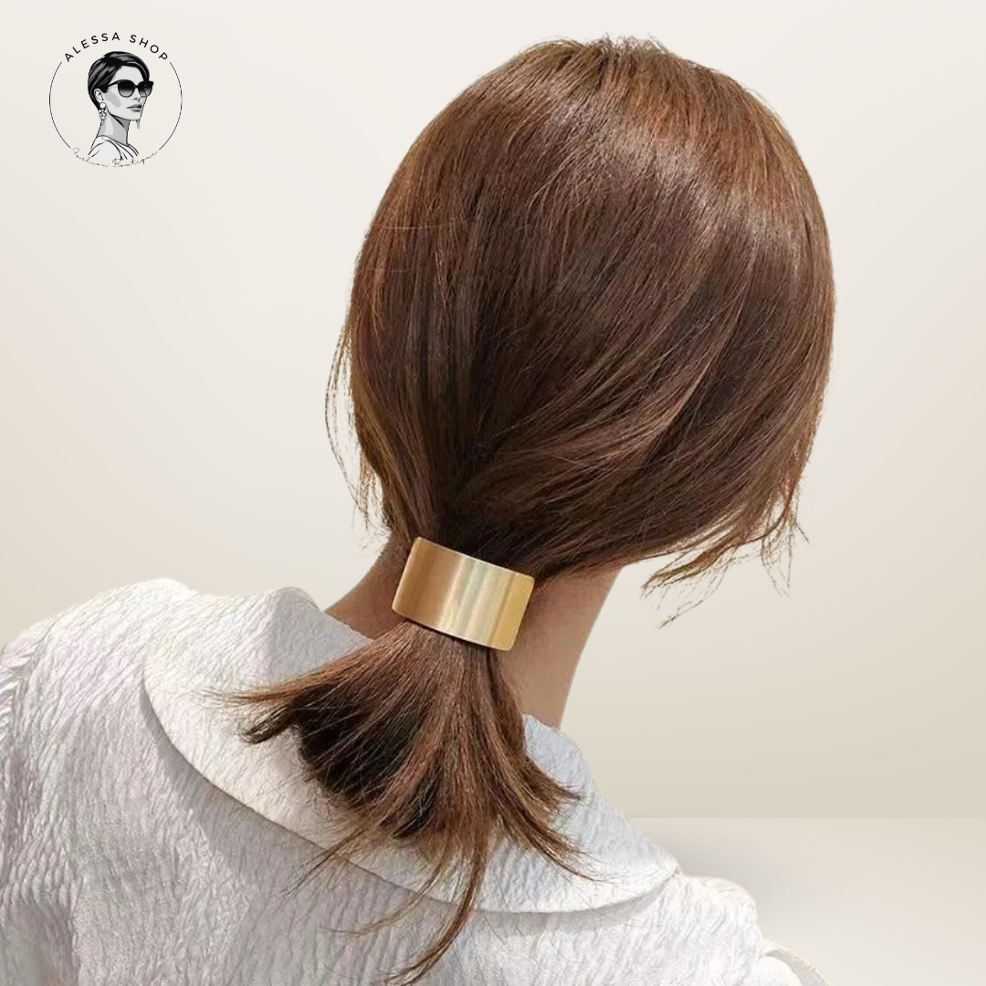 Accesorios cabello dorado grueso