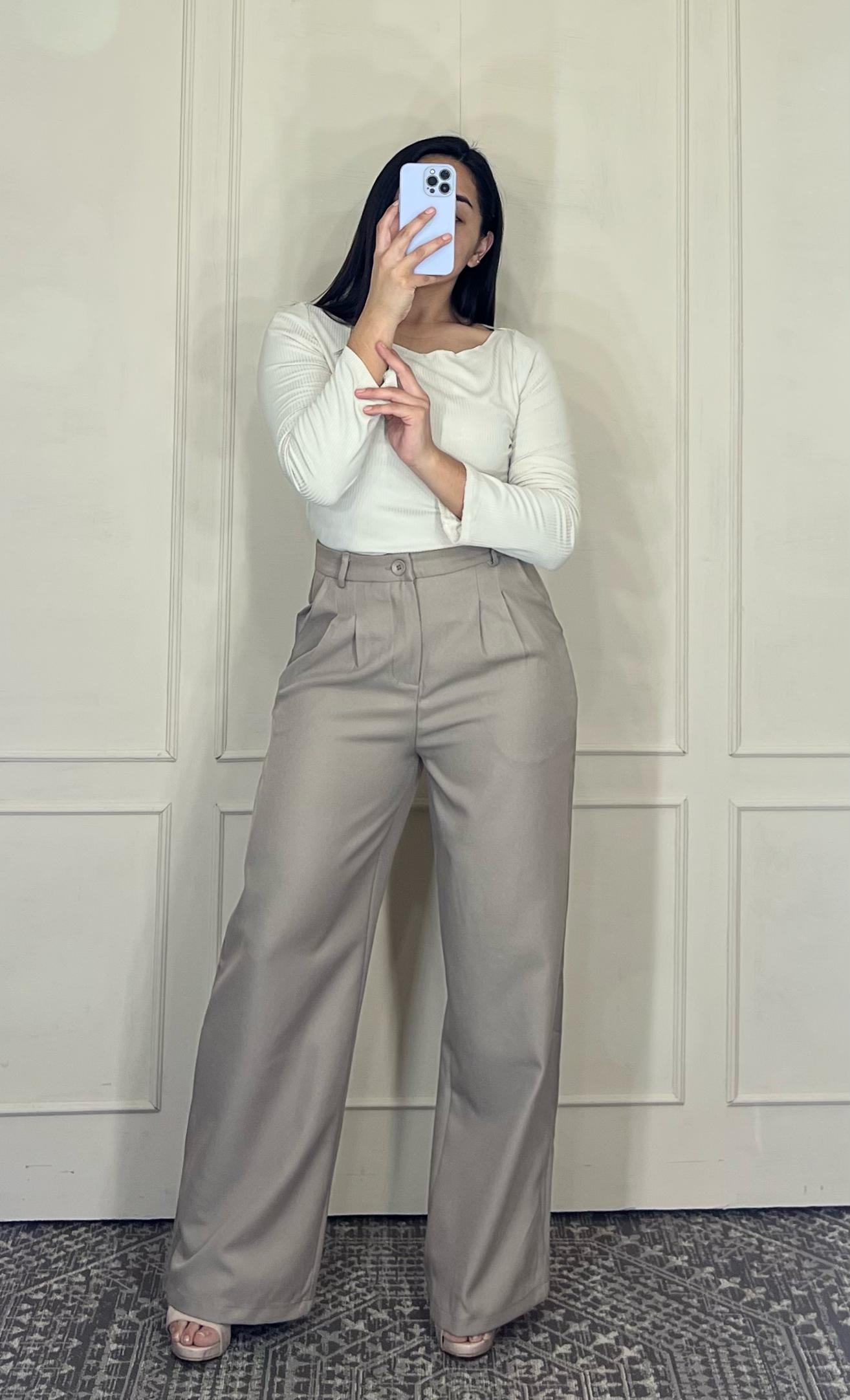 Pantalon vestir corte recto red mar