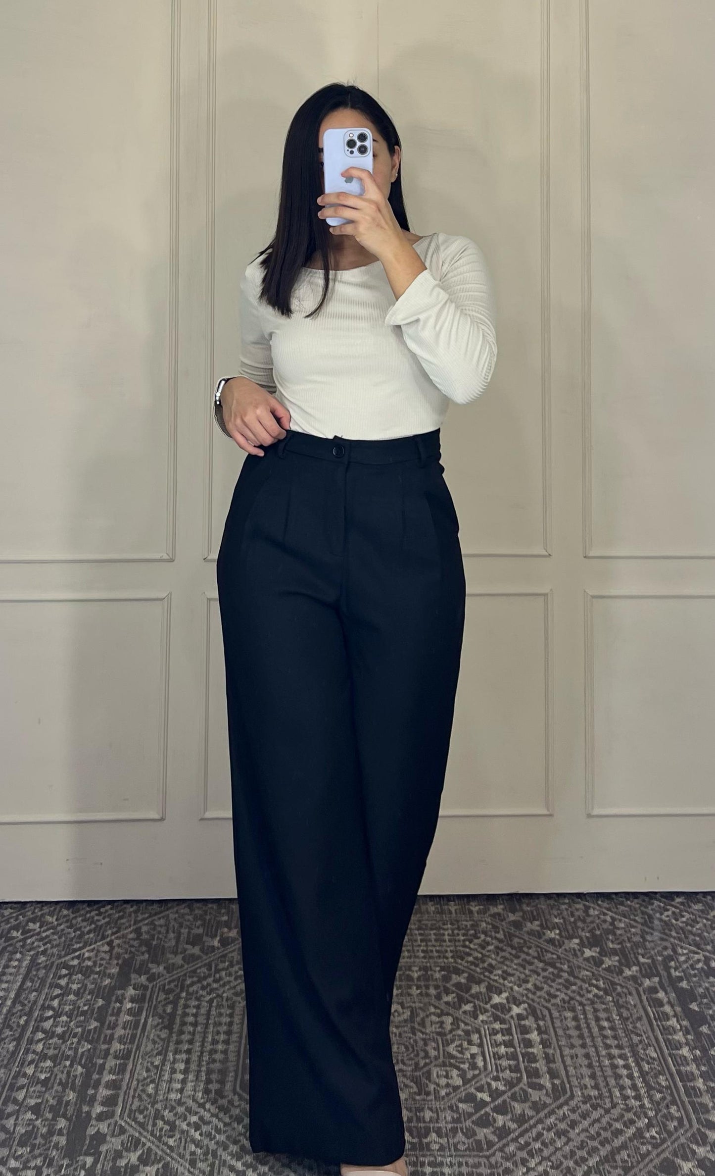 Pantalon vestir corte recto red mar