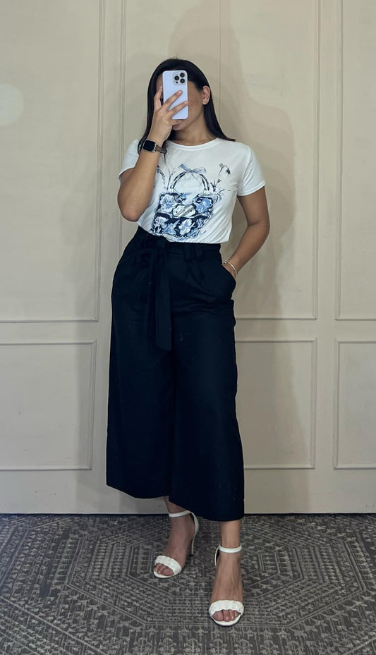 Pantalon de vestir pescador ancho.