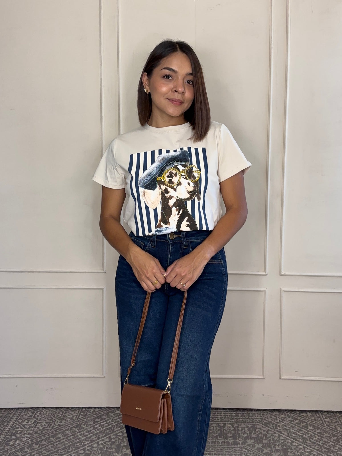 Playera Margot · Dálmata con Boina