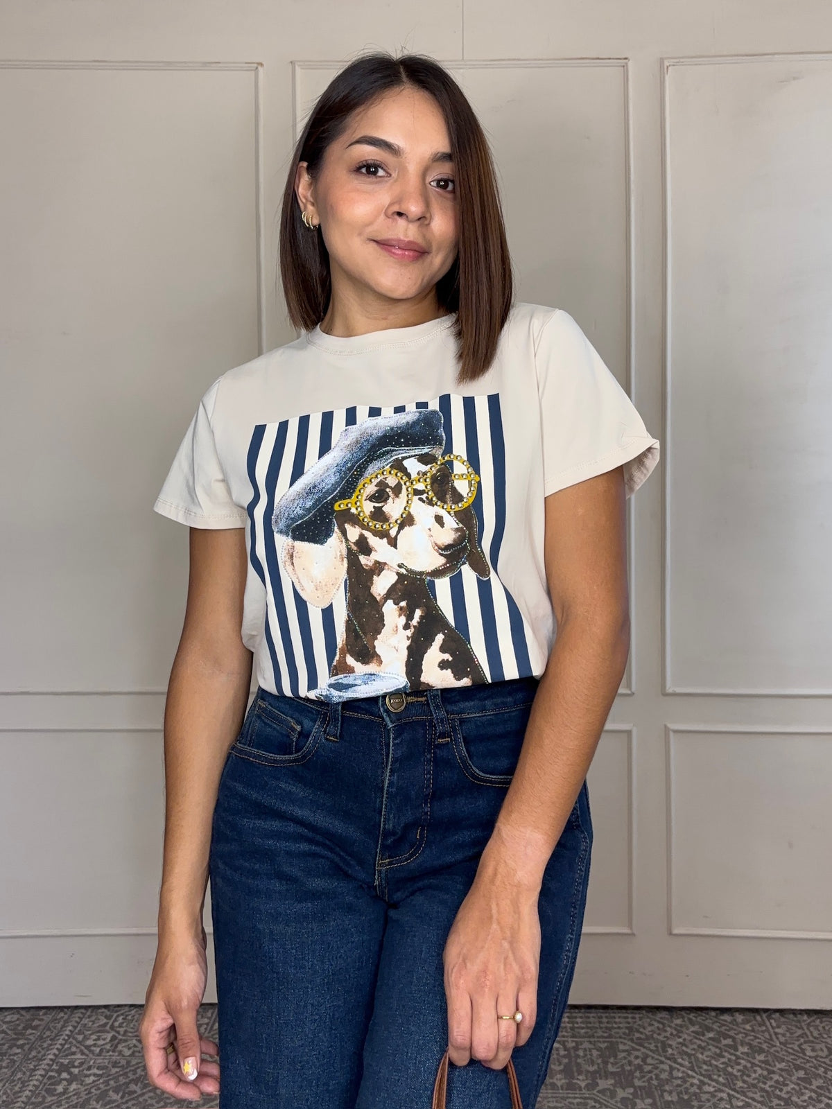 Playera Margot · Dálmata con Boina