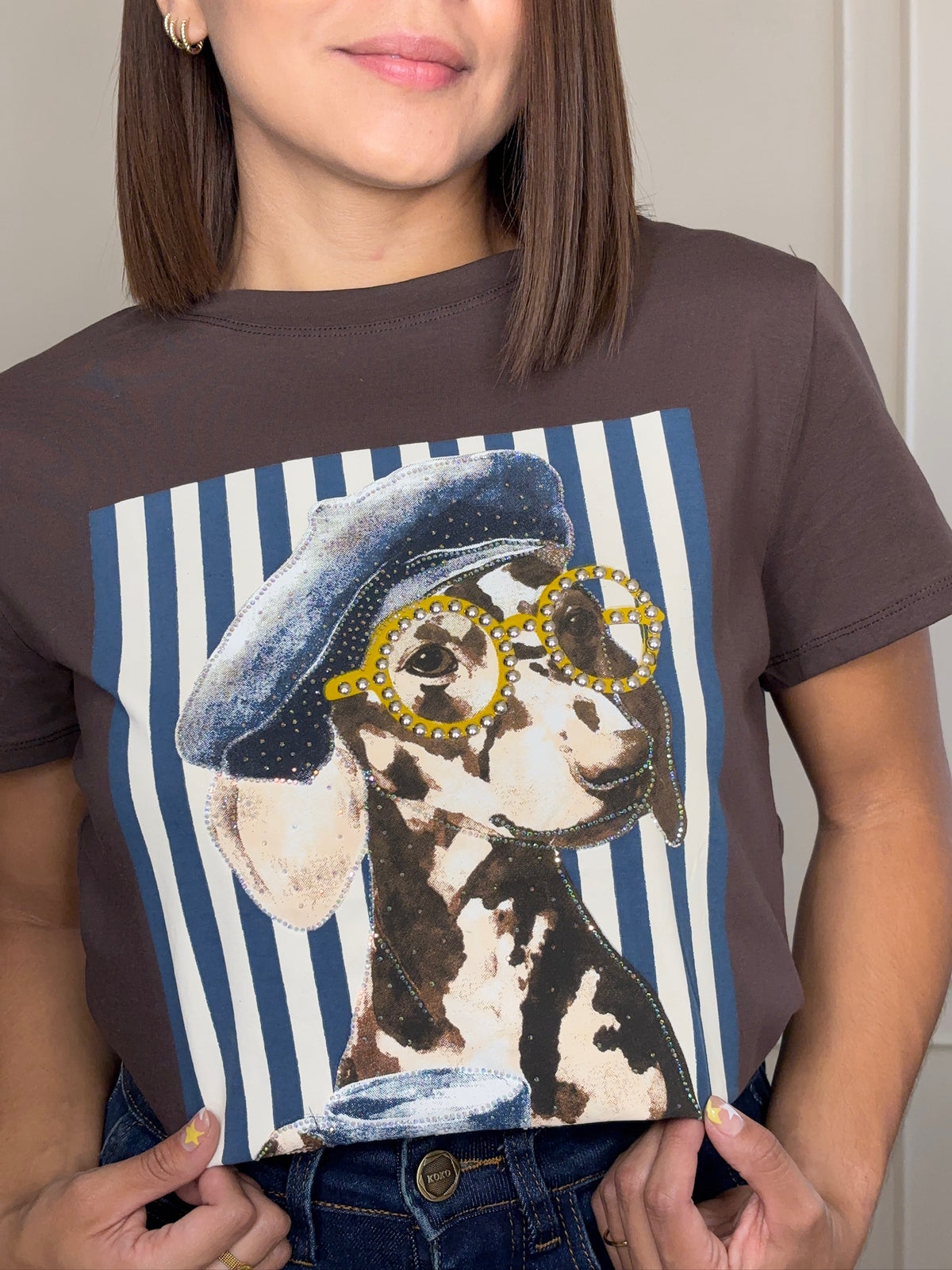 Playera Margot · Dálmata con Boina