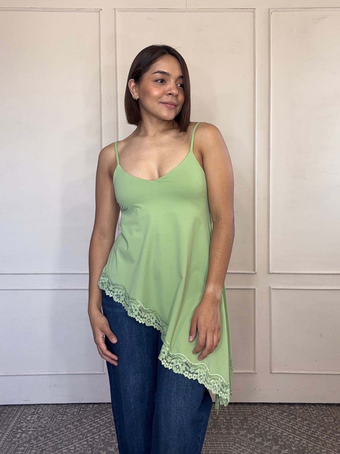 Blusa de Tirantes con Encaje
