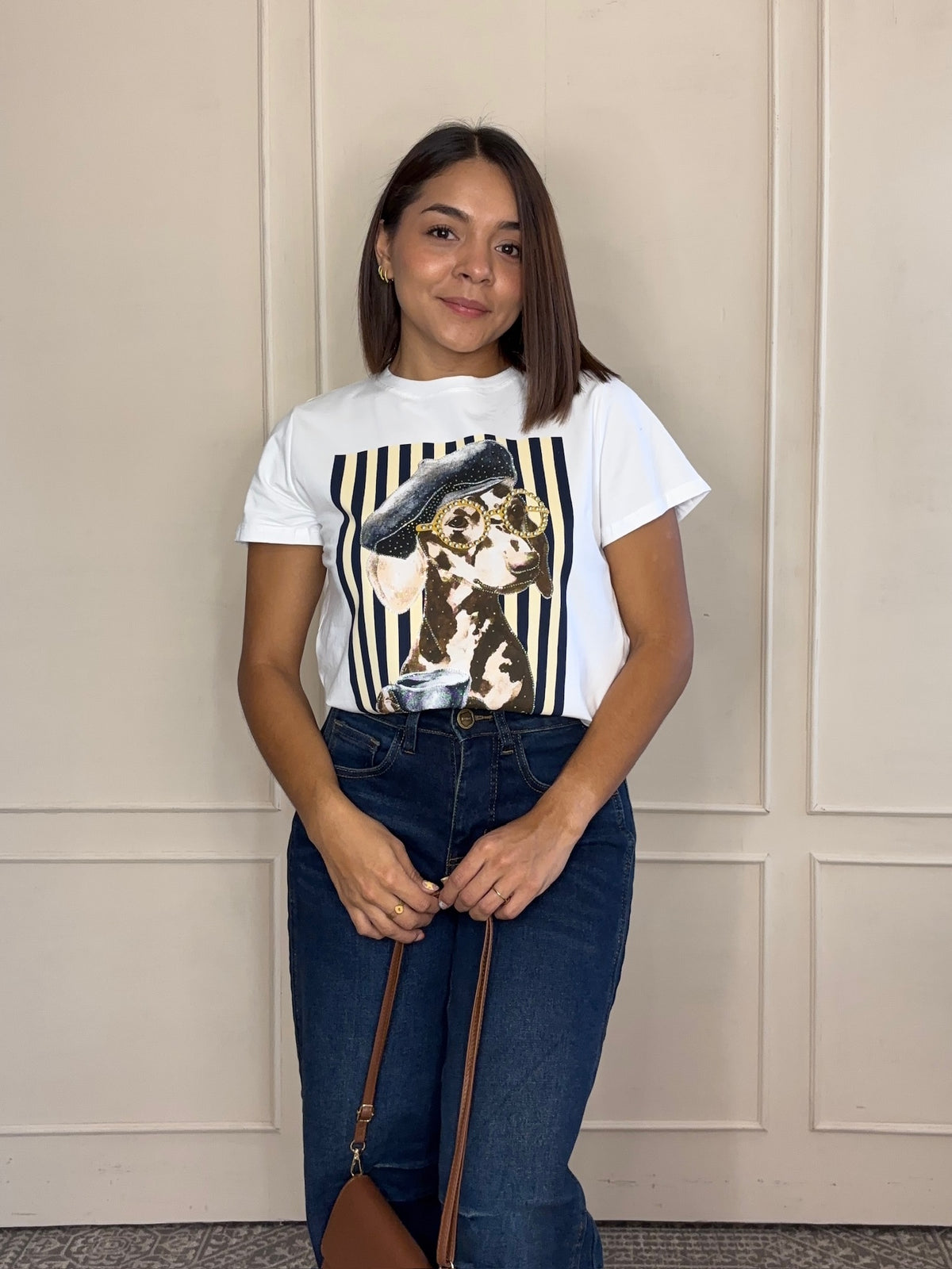 Playera Margot · Dálmata con Boina