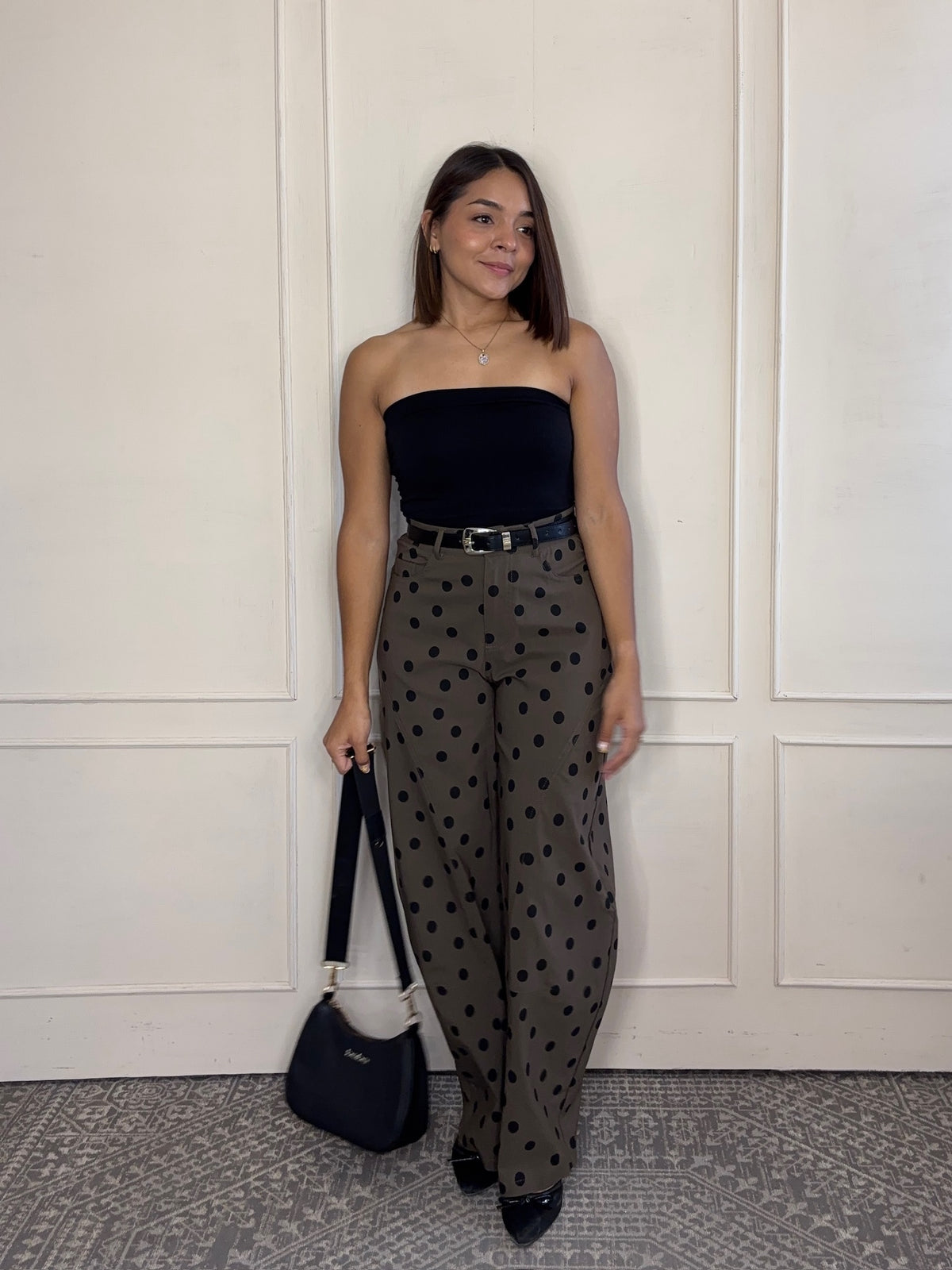 Pantalón Valentina · Lunares Pierna Amplia