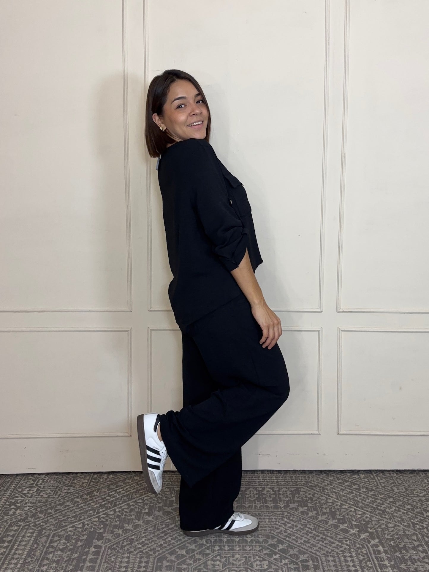 Conjunto Blusa 3/4 y pantalon