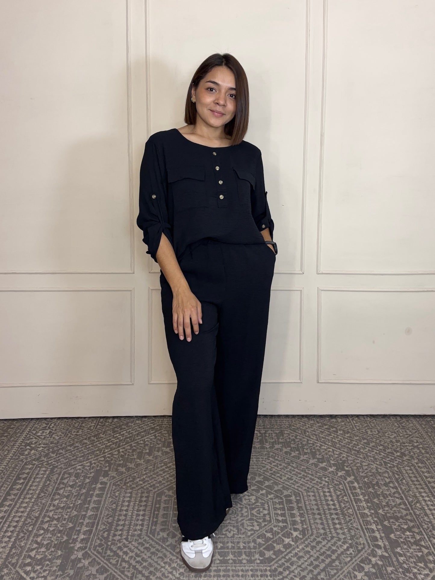 Conjunto Blusa 3/4 y pantalon