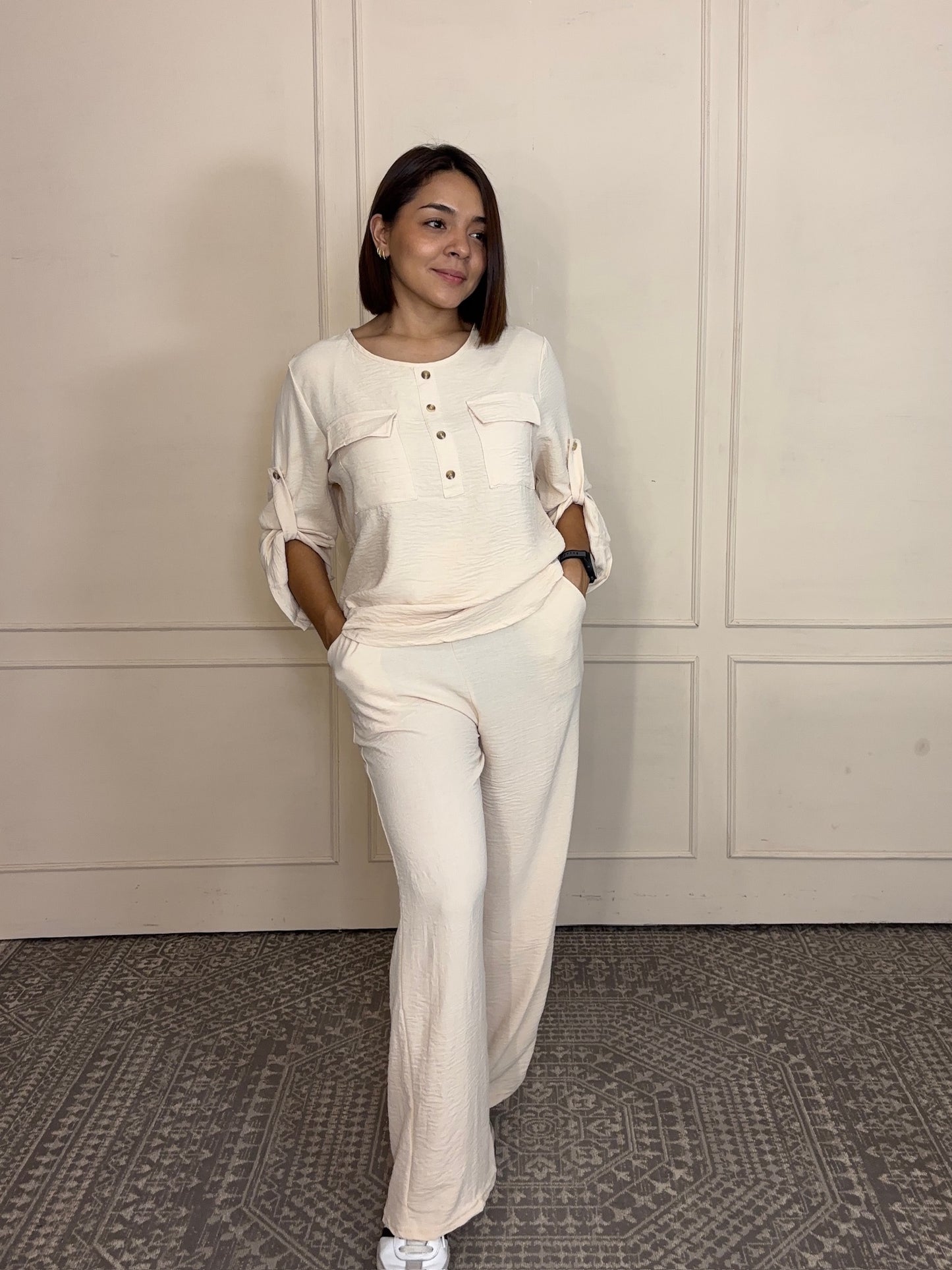 Conjunto Blusa 3/4 y pantalon