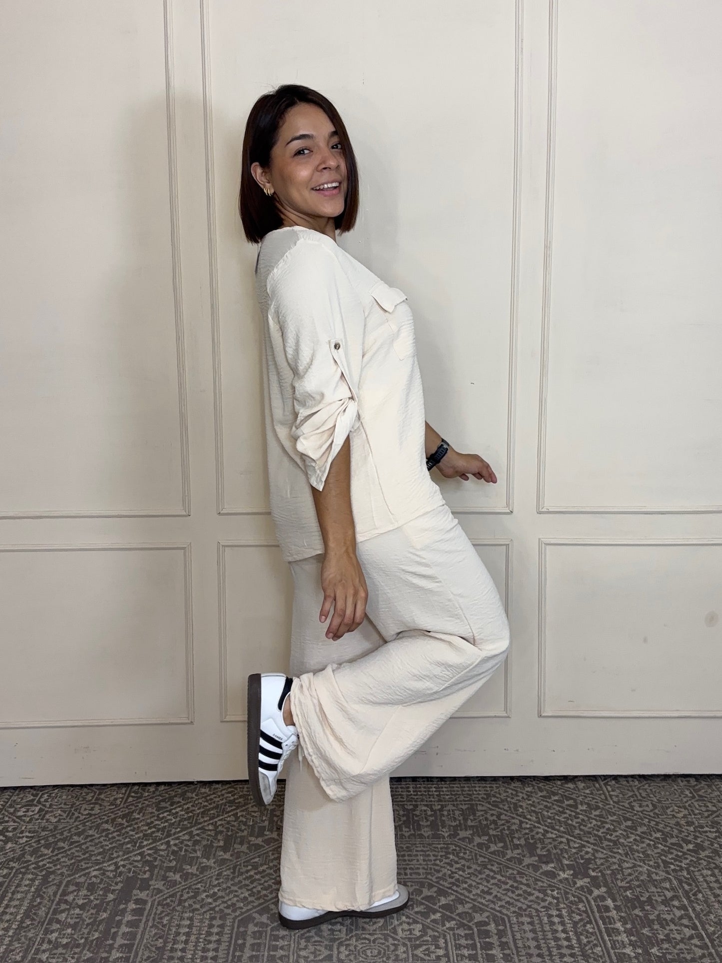Conjunto Blusa 3/4 y pantalon