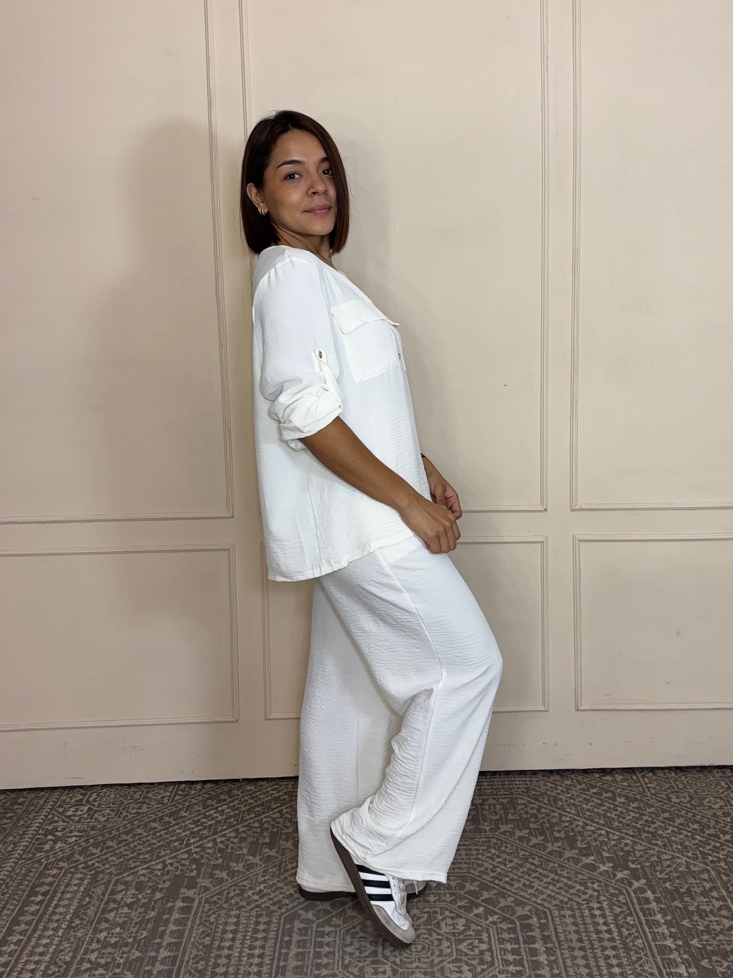 Conjunto Blusa 3/4 y pantalon