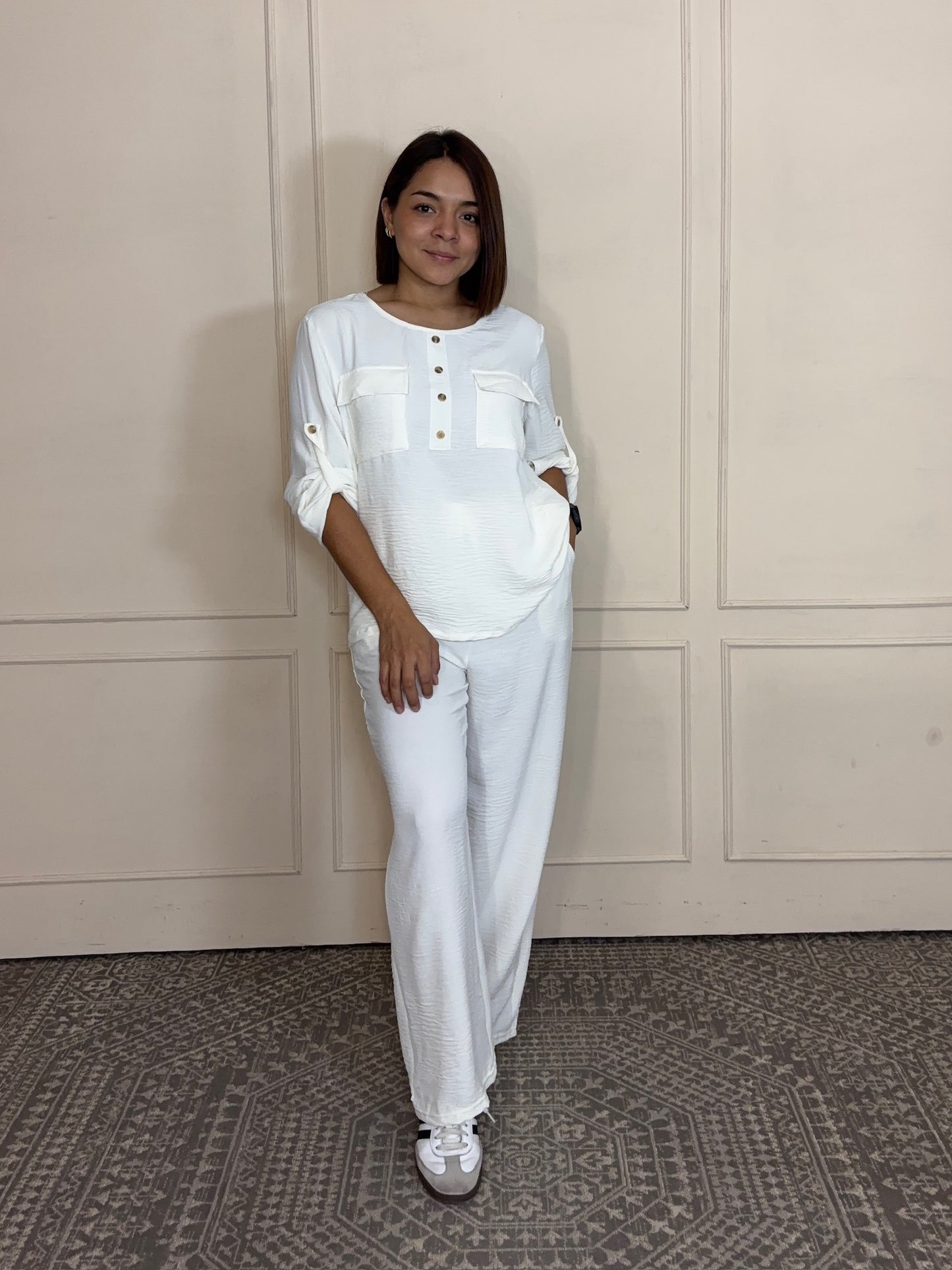 Conjunto Blusa 3/4 y pantalon