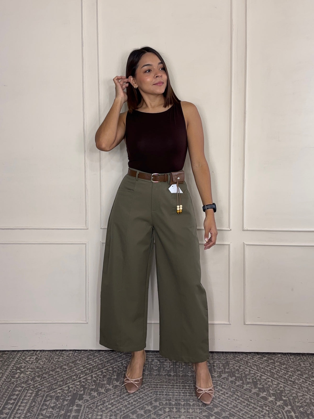Pantalón Rocío · Pierna Curva con Cinto