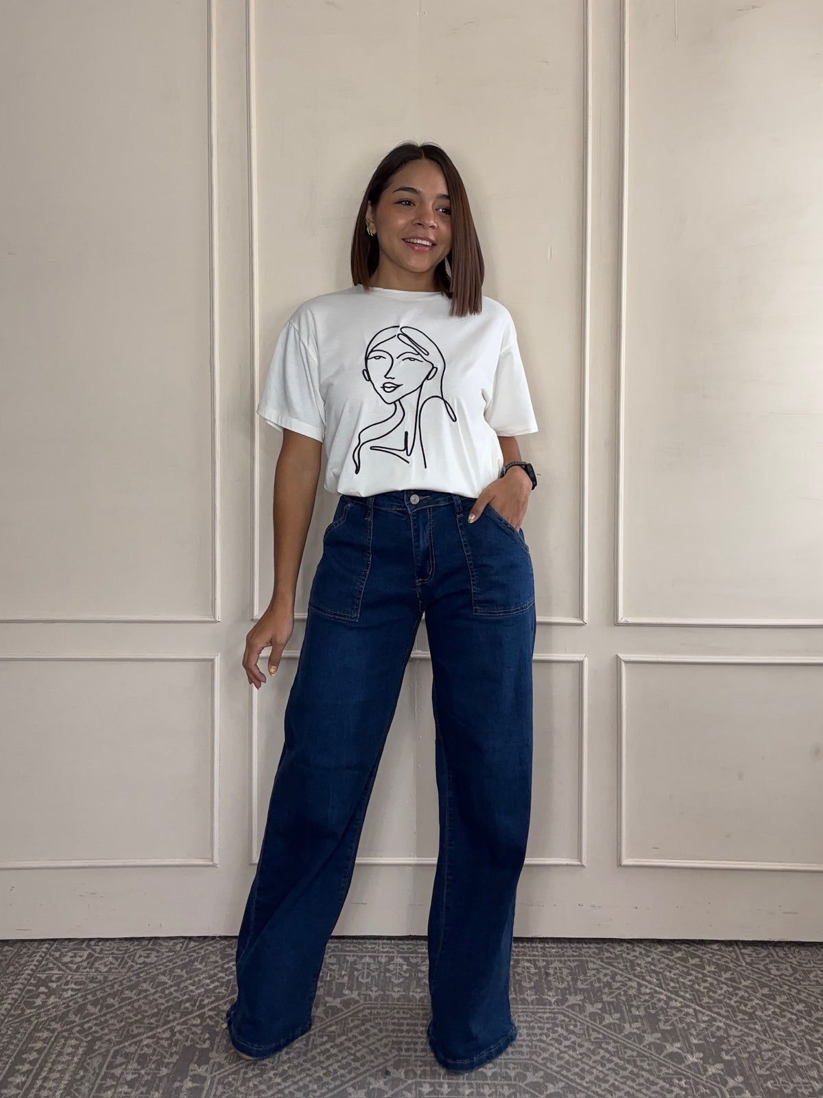 Jeans Noemí · Bolsas de Parche