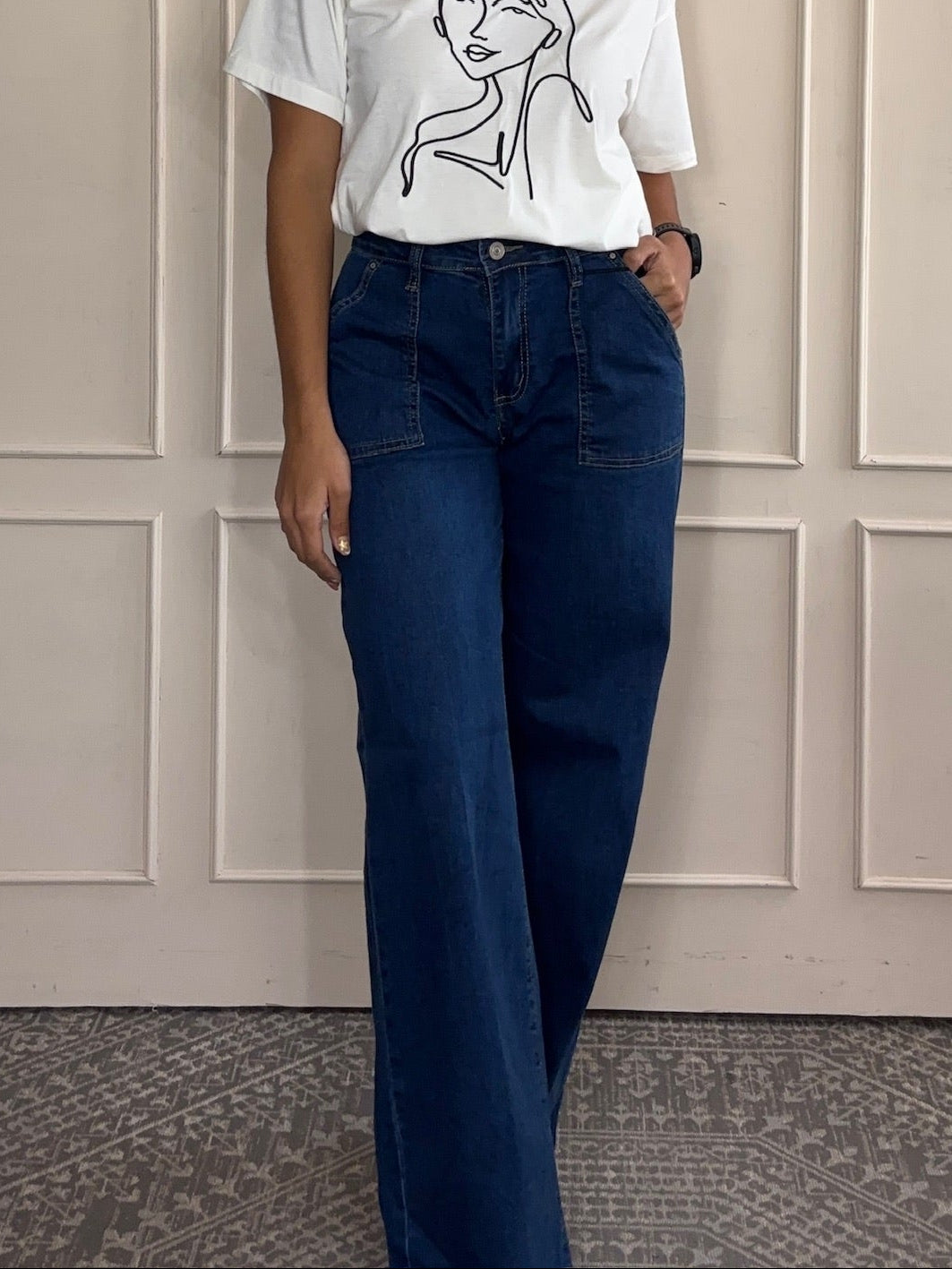 Jeans Noemí · Bolsas de Parche