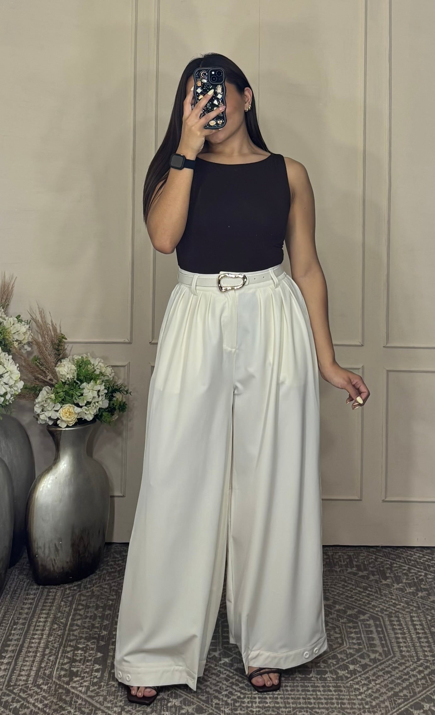 Pantalon de vestir pierna ancha