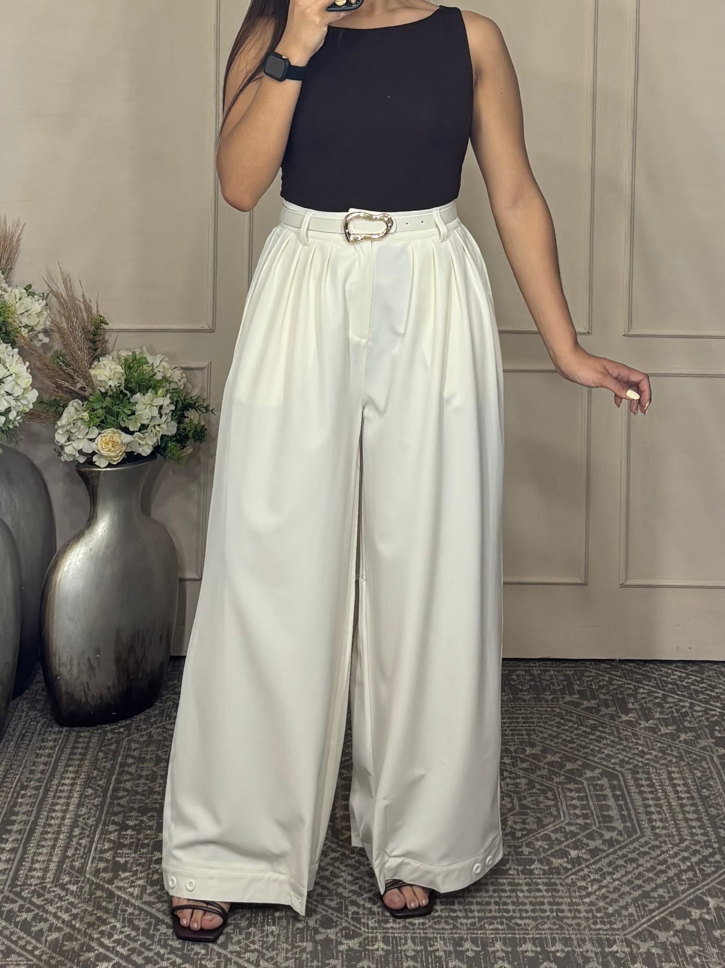 Pantalon de vestir pierna ancha
