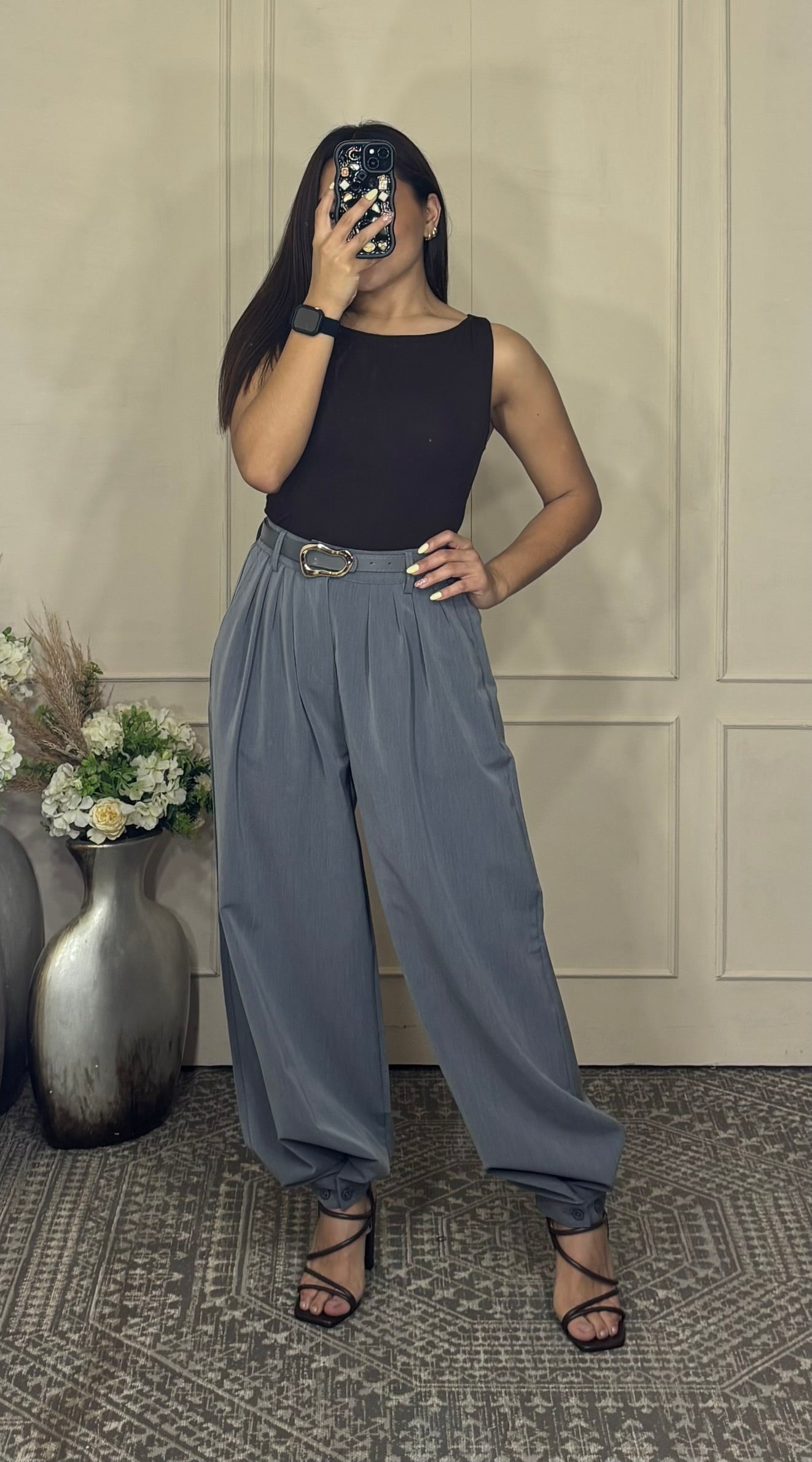 Pantalon de vestir pierna ancha