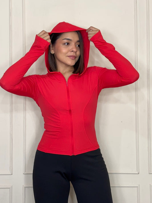 Chamarra Vanessa · Deportiva con Gorro