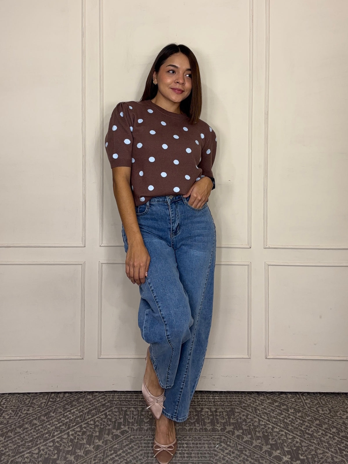 Pantalón Carolina · Mezclilla Clara Barrel