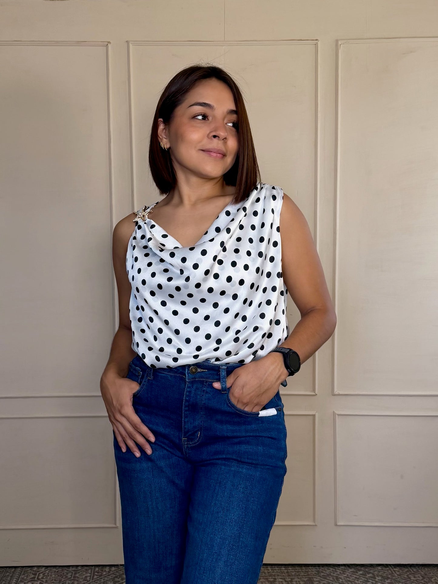 Body polka dots con aplicacion
